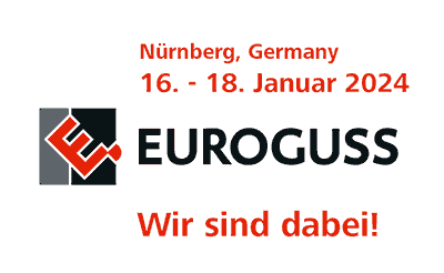 Wir sind Aussteller auf der EUROGUSS 2024 in Nürnberg in Halle 9 / Standnummer 9-122 am Stand der Hochschule Ansbach auf der Euroguss